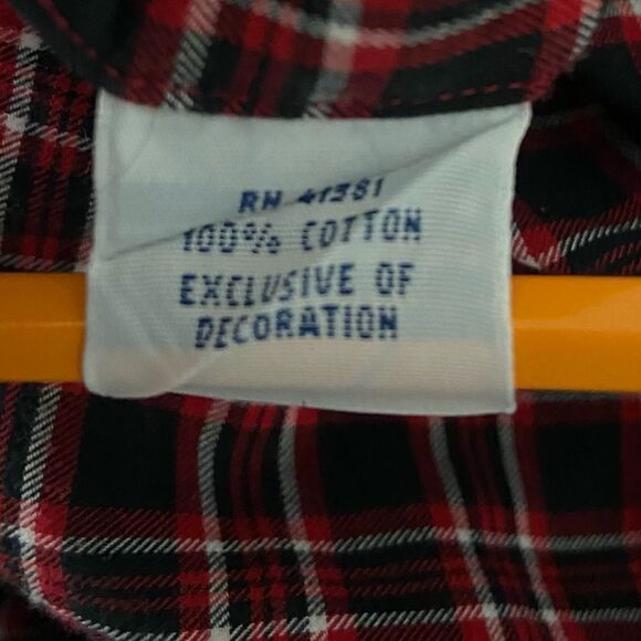 Ralph Lauren Men’s Red &‎ Black Plaid Shirt Long Sleeve Business Casual Work XXL - Picture 5 of 12